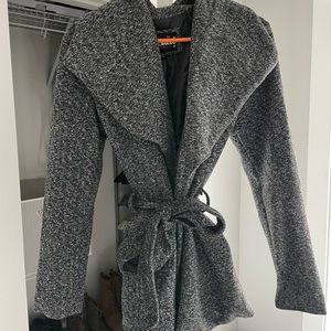 Wrap style dress coat
